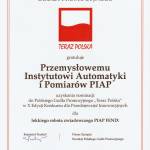 2017 Godło TERAZ POLSKA dla lekkiego robota zwiadowczego PIAP FENIX