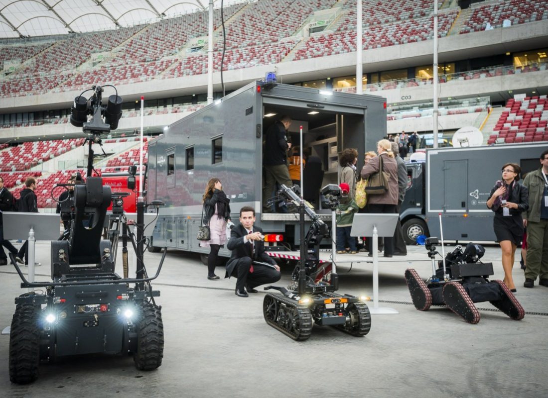 System Proteus pokaz na Stadionie Narodowym w Warszawie (fot. PIAP)