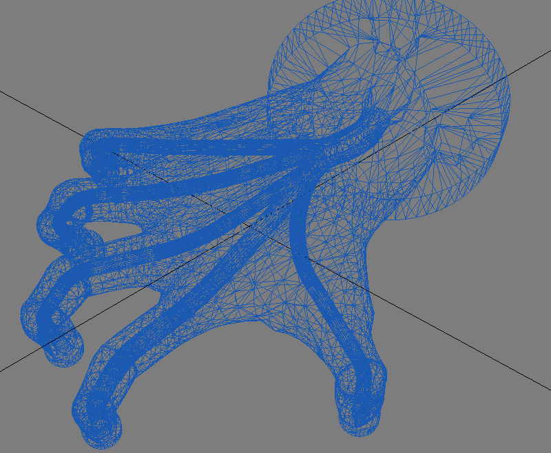 Geometria 3D chwytaka podciśnieniowego w kształcie ludzkiej dłoni